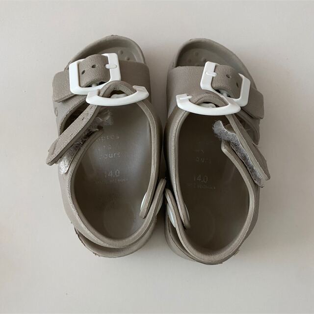 アプレレクール　サンダル　ベージュ　14cm キッズ/ベビー/マタニティのベビー靴/シューズ(~14cm)(サンダル)の商品写真