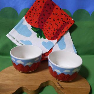 マリメッコ(marimekko)のmarimekko ボウル・キッチンタオル 3点セット(テーブル用品)