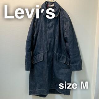 80s Levi's denim soutien collar coat