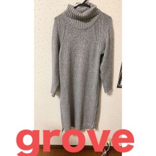 グローブ(grove)のグレーワンピース　グローブワンピース(ロングワンピース/マキシワンピース)