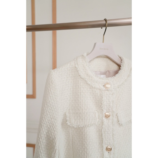 Her lip to(ハーリップトゥ)のHerlipto ★ Spring Tweed Jacket レディースのジャケット/アウター(ノーカラージャケット)の商品写真