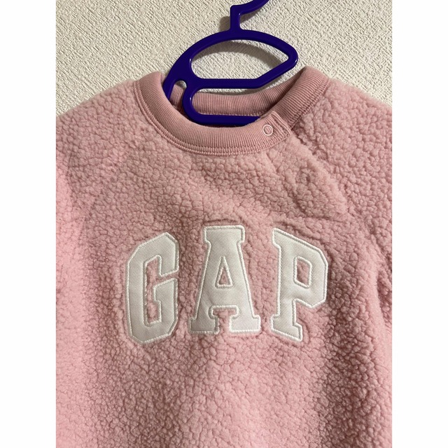 babyGAP(ベビーギャップ)のgapロゴ シェルパ ボディオール 70cm キッズ/ベビー/マタニティのベビー服(~85cm)(カバーオール)の商品写真