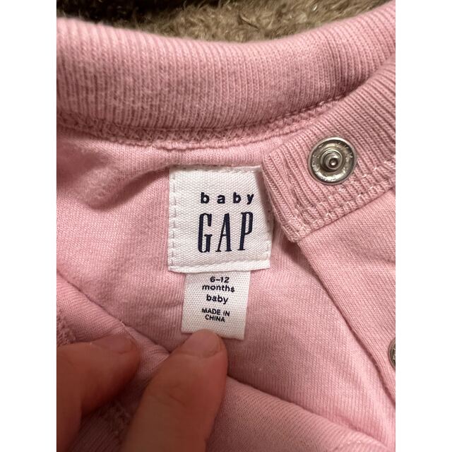 babyGAP(ベビーギャップ)のgapロゴ シェルパ ボディオール 70cm キッズ/ベビー/マタニティのベビー服(~85cm)(カバーオール)の商品写真