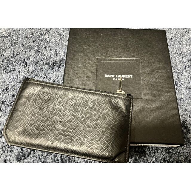 Saint Laurent(サンローラン)のSaint Laurent サンローラン ジップ フラグメント カードホルダー メンズのファッション小物(コインケース/小銭入れ)の商品写真