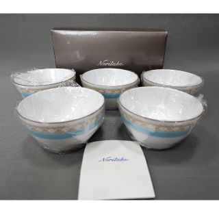 ノリタケ(Noritake)の【新品】Noritake☆ノリタケ　ハミングブルー 11cmボウル5個セット♪(食器)