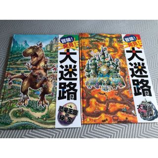 【知育絵本セット】冒険！発見！大迷路　恐竜王国の秘宝＆大魔王の復活(絵本/児童書)