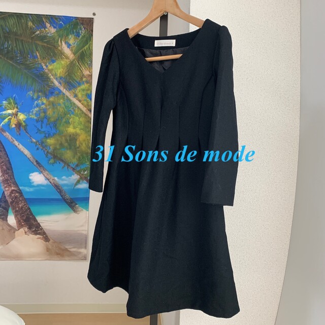 31 Sons de mode(トランテアンソンドゥモード)の31 Sons de mode レディース、ワンピース、Ｍサイズ レディースのワンピース(ひざ丈ワンピース)の商品写真