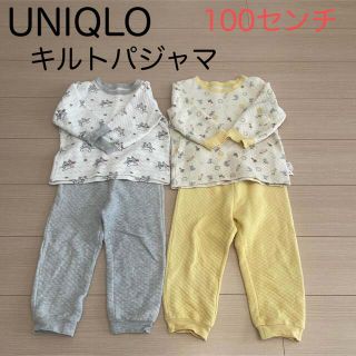 ユニクロ(UNIQLO)の【まとめ売り】【UNIQLO】100センチ　キルトパジャマ(パジャマ)