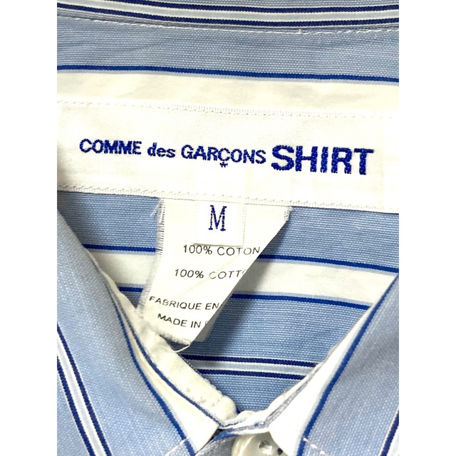 COMME des GARCONS(コムデギャルソン)のコムデギャルソンシャツ　ストライプ　長袖シャツ　メンズ　インナー　トップス　M メンズのトップス(シャツ)の商品写真