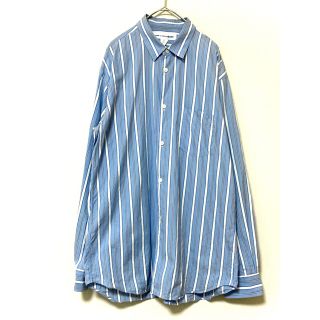 コムデギャルソン(COMME des GARCONS)のコムデギャルソンシャツ　ストライプ　長袖シャツ　メンズ　インナー　トップス　M(シャツ)