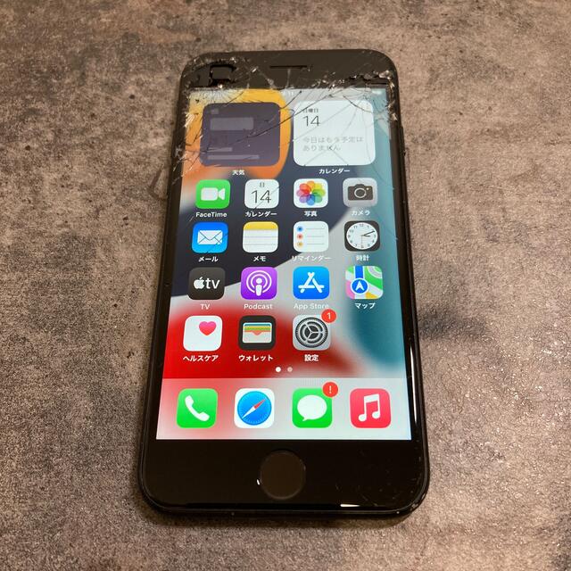 22395T iPhoneSE2 64GB ブラック　SIMフリー　ジャンク品