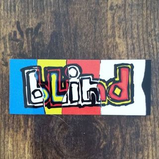 ブラインド(bLind)の(縦3.5cm横8.9cm)BRIND ブラインド　ステッカー(スケートボード)