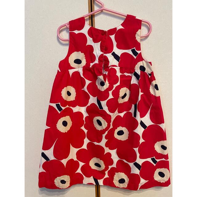 marimekko(マリメッコ)のらくま様専用　マリメッコ　ウニッコ　ワンピース　104/4y キッズ/ベビー/マタニティのキッズ服女の子用(90cm~)(ワンピース)の商品写真