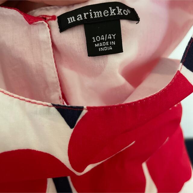 marimekko(マリメッコ)のらくま様専用　マリメッコ　ウニッコ　ワンピース　104/4y キッズ/ベビー/マタニティのキッズ服女の子用(90cm~)(ワンピース)の商品写真