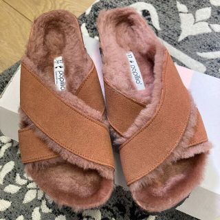 ビルケンシュトック(BIRKENSTOCK)のパピリオ　デイトナ　ファーサンダル　37(サンダル)