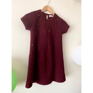 ザラ(ZARA)のZARA《ザラ》ワンピース ボルドー　9/134cm(ワンピース)