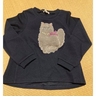 エニィファム(anyFAM)の新品未使用　エニィファム　エコファー立体ねこカットソー(Tシャツ/カットソー)