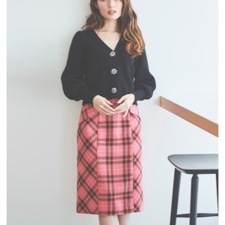 トランテアンソンドゥモード(31 Sons de mode)の新品✨タグ付き♪定価9,780円　上品なチェック スカート　ピンク系　大特価‼️(その他)