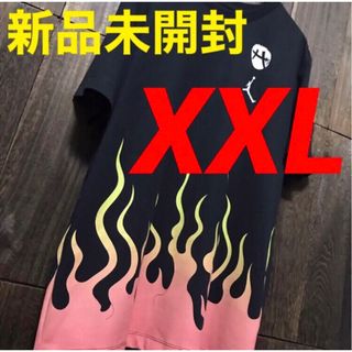 ナイキ(NIKE)の早いもの勝ち‼️ナイキ✨ジョーダン✨ファイアーパターン　希少　XXL(Tシャツ/カットソー(半袖/袖なし))