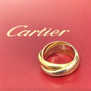 カルティエ(Cartier)の(C10-1)Cartier K18 トリニティーリング 49 3連リング(リング(指輪))