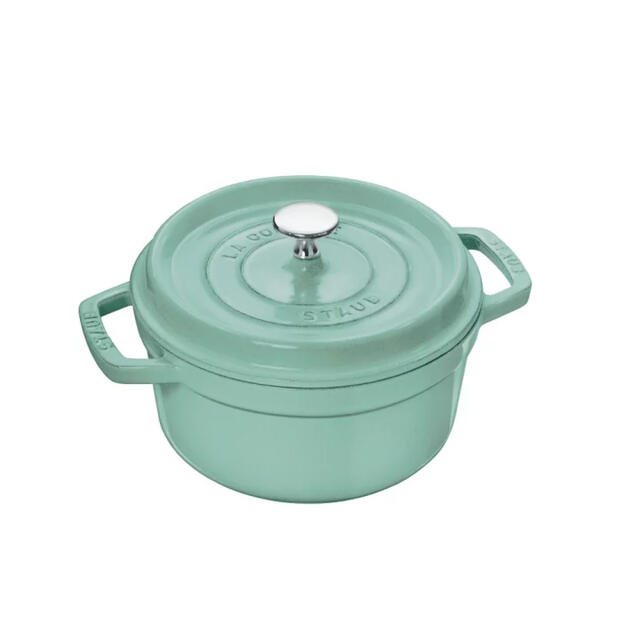 新品未使用】STAUB ピコ・ココット ラウンド 20cm セージグリーン 春夏