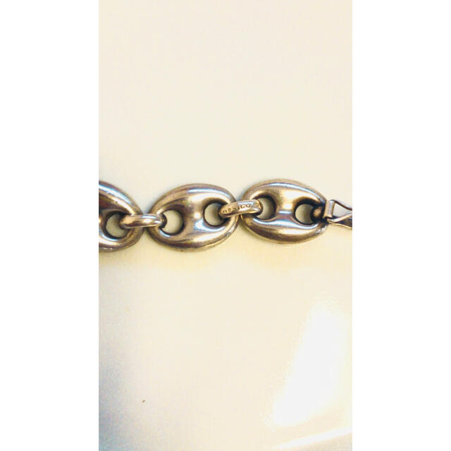 訳あり】 vintage mexico silver925 マリーナチェーンブレスレット ...