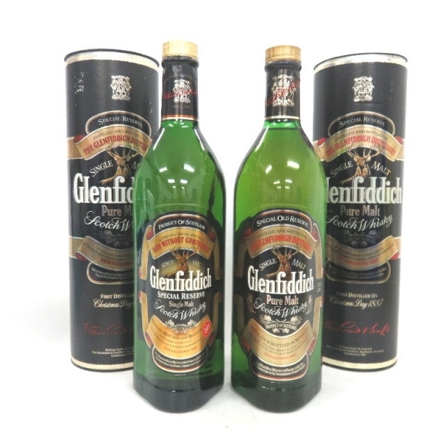 未開封★Glenfiddich【グレンフィディック】 スコッチ 2本セット 1000ml 箱付