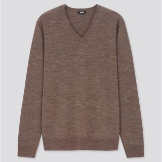 ユニクロ(UNIQLO)のUNIQLO エクストラファインメリノＶネックセーター(ニット/セーター)