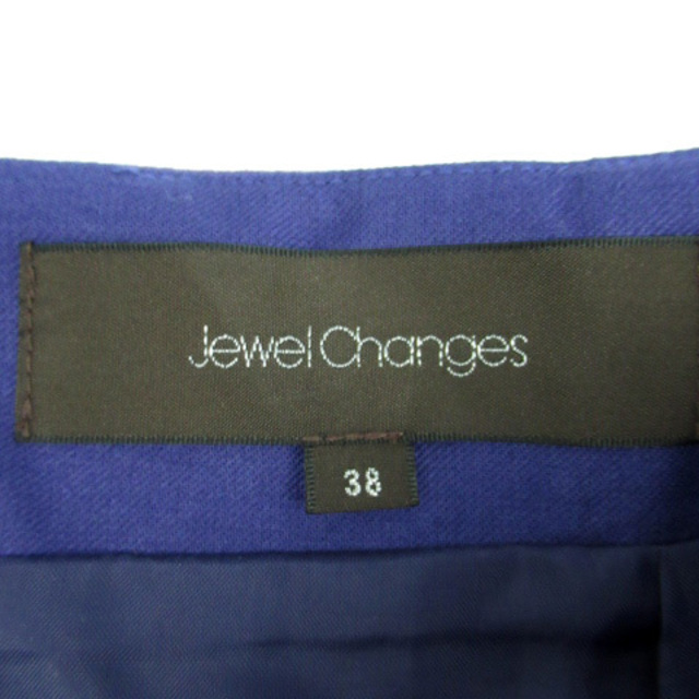 Jewel Changes(ジュエルチェンジズ)のジュエルチェンジズ アローズ フレアスカート ロング丈 無地 38 パープル レディースのスカート(ロングスカート)の商品写真