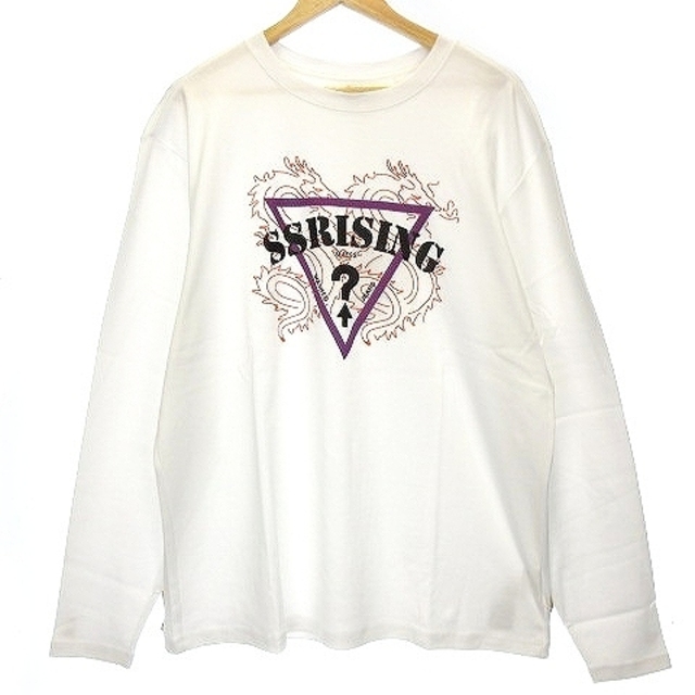 GUESS(ゲス)のゲス 19AW GUE88RISING Tシャツ 長袖 ロンT プリント M 白 メンズのトップス(Tシャツ/カットソー(七分/長袖))の商品写真