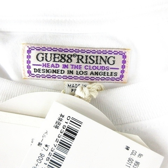 GUESS(ゲス)のゲス 19AW GUE88RISING Tシャツ 長袖 ロンT プリント M 白 メンズのトップス(Tシャツ/カットソー(七分/長袖))の商品写真