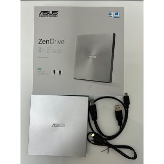 エイスース(ASUS)のASUS 外付けDVDドライブ　シルバー　SDRW-08U9M-U(DVDプレーヤー)