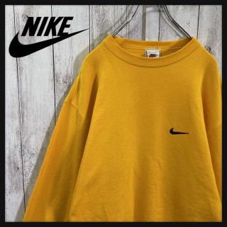 NIKE - 【白タグ】ナイキ☆ワンポイント入りスウェット 90s 刺繍 希少