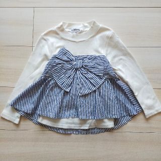 グローバルワーク(GLOBAL WORK)の【専用】GLOBAL WORK　キッズ　リボン付きカットソー(Tシャツ/カットソー)