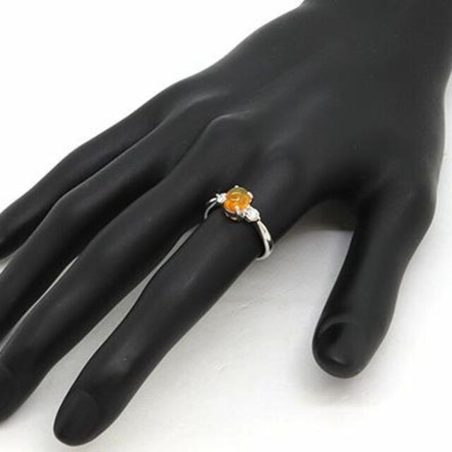 ファイアーオパール ダイヤモンド リング 0.69ct |