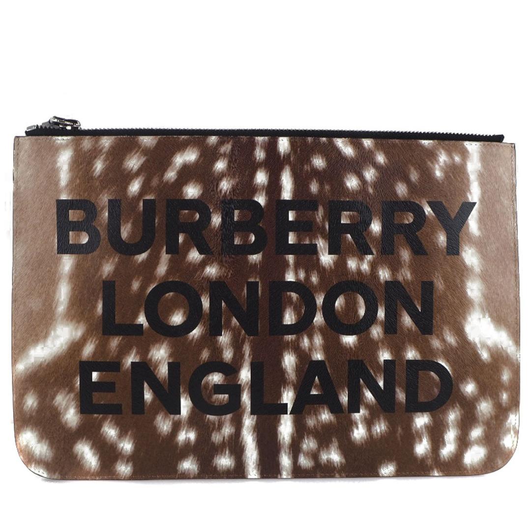 BURBERRY(バーバリー)の【BURBERRY】バーバリー LONDON ENGLAND セカンドバッグ 8015103 牛革 茶 レディース クラッチバッグ レディースのバッグ(クラッチバッグ)の商品写真