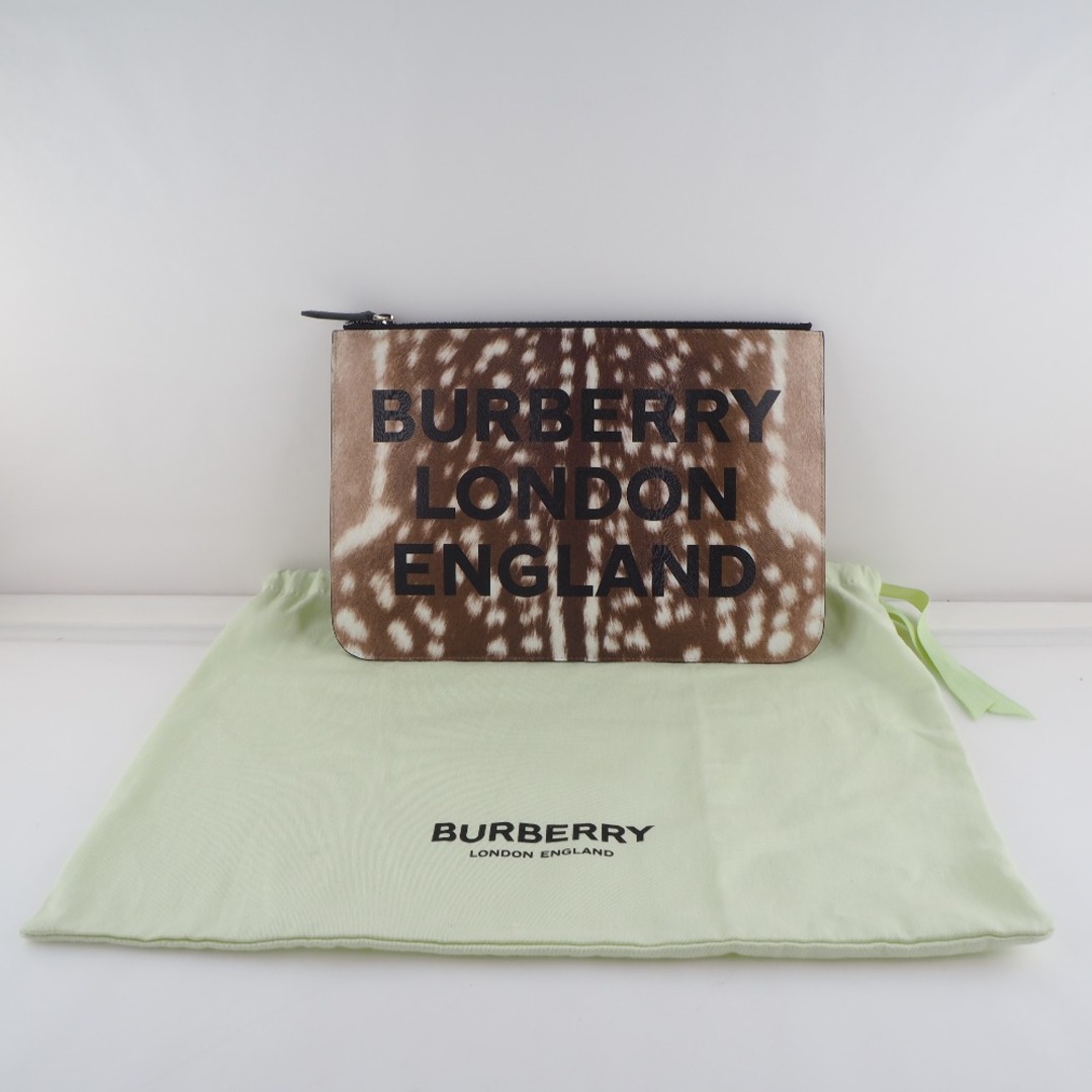 BURBERRY(バーバリー)の【BURBERRY】バーバリー LONDON ENGLAND セカンドバッグ 8015103 牛革 茶 レディース クラッチバッグ レディースのバッグ(クラッチバッグ)の商品写真