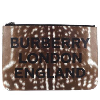 バーバリー(BURBERRY)の【BURBERRY】バーバリー LONDON ENGLAND セカンドバッグ 8015103 牛革 茶 レディース クラッチバッグ(クラッチバッグ)