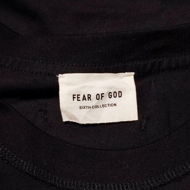 FEAR OF GOD【L】半袖Tシャツ ブラック ロゴプリント