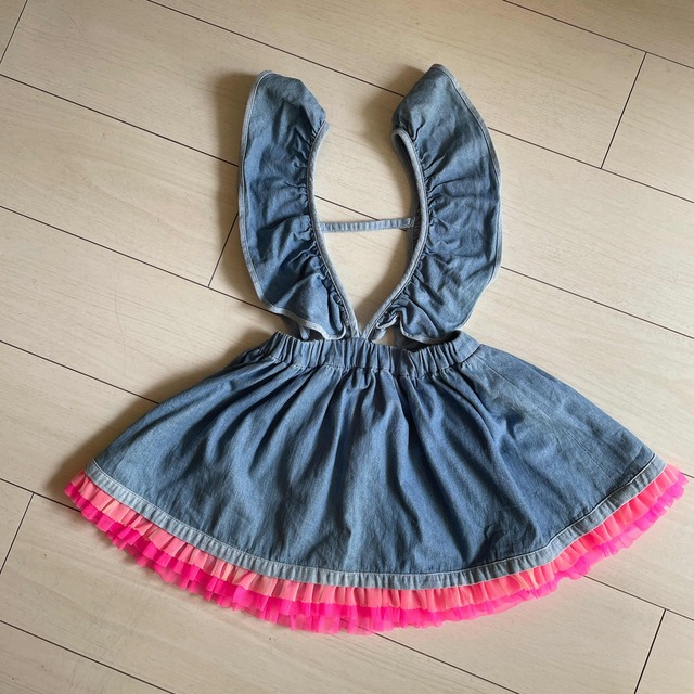 fafa(フェフェ)のフェフェ　ジャンパースカート　チュール　ワンピース キッズ/ベビー/マタニティのキッズ服女の子用(90cm~)(ワンピース)の商品写真