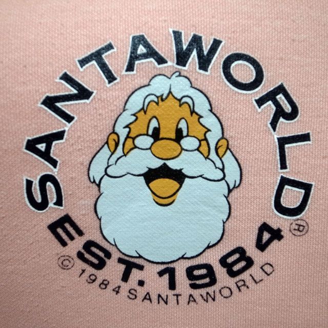 SANTAWORLD サンタワールド スウェット メンズ L ピンク ネイビー