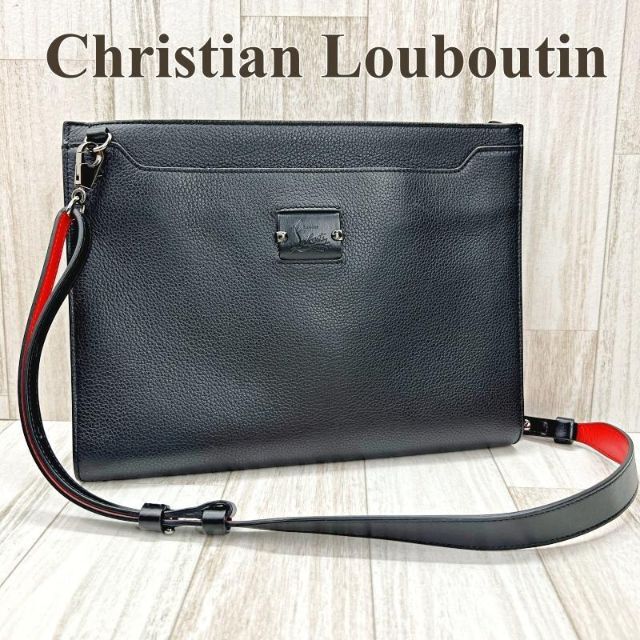 大人気新品 Louboutin Christian - スパイクスタッズ クラッチバッグ