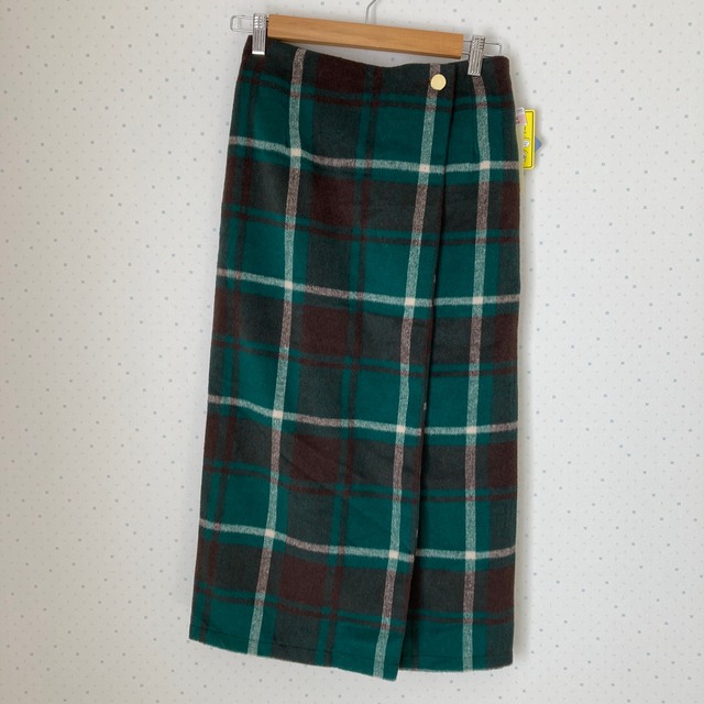 しまむら(シマムラ)のしまむら　ぷちぷらのあや　ラップチェックナロースカート レディースのスカート(ロングスカート)の商品写真