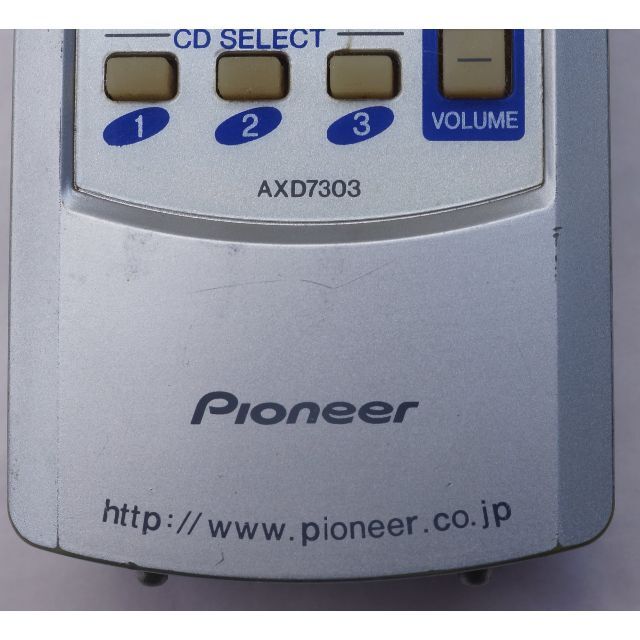 Pioneer(パイオニア)のパイオニアPIONEER オーディオリモコン AXD7303 ( #4505 ) スマホ/家電/カメラのオーディオ機器(その他)の商品写真