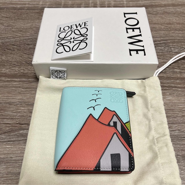 沸騰ブラドン LOEWE 美品 ロエベ ケン プライス コンパクト ジップ