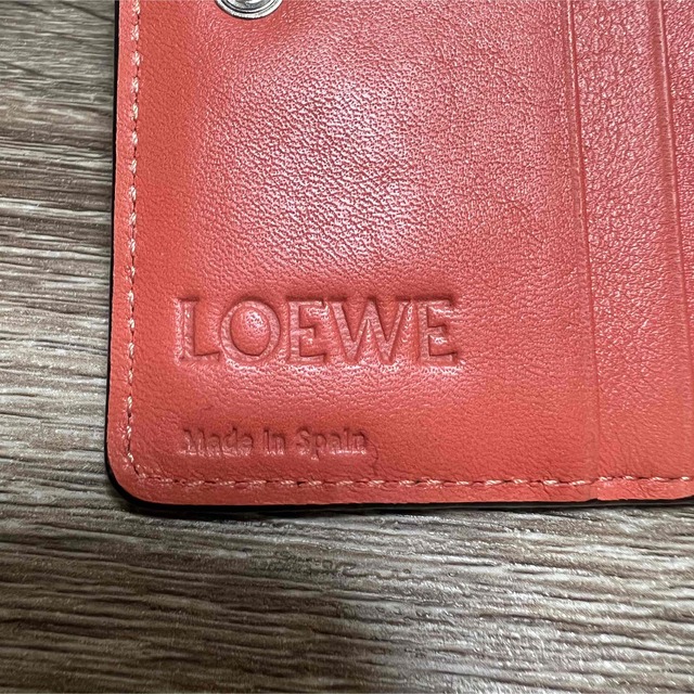 美品 ロエベ ケン プライス コンパクト ジップウォレット 二つ折り財布