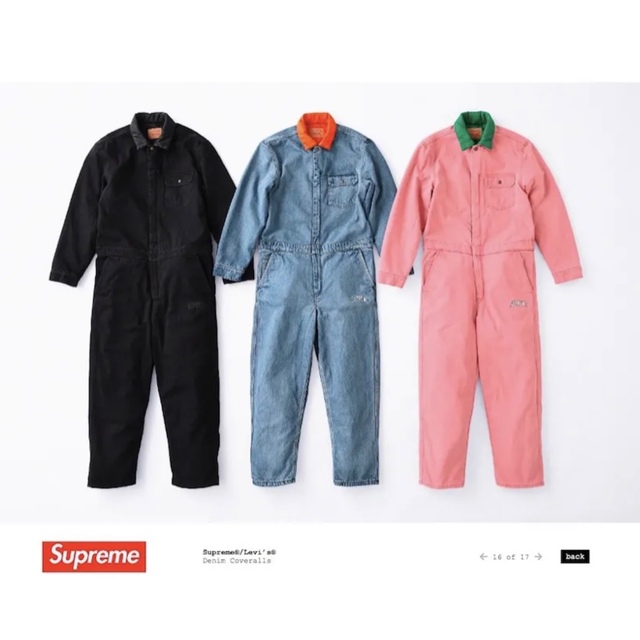 Supreme Levi's LEVIS DenimCoveralls AW18