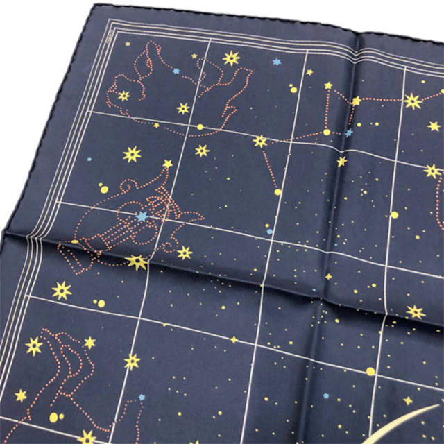 エルメス カレ 45 スカーフ 12星座 シルク ネイビー プチカレ | www