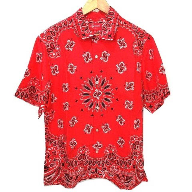 シュプリーム 美品 21SS アロハシャツ 半袖 バンダナ柄 シルク M | www