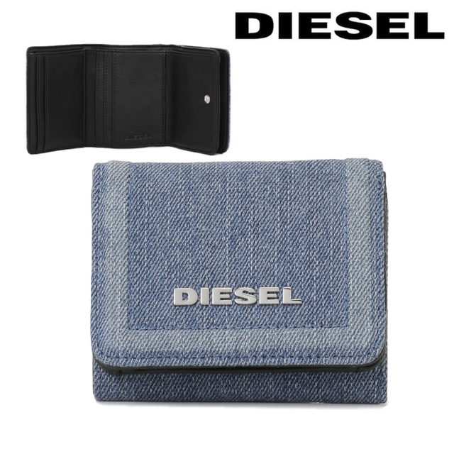 新品 DIESEL ディーゼル X06262 デニム地 コンパクト財布